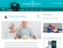 Tablet Screenshot of darleenproud.com